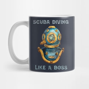 Scuba Diving Like A Boss Mug